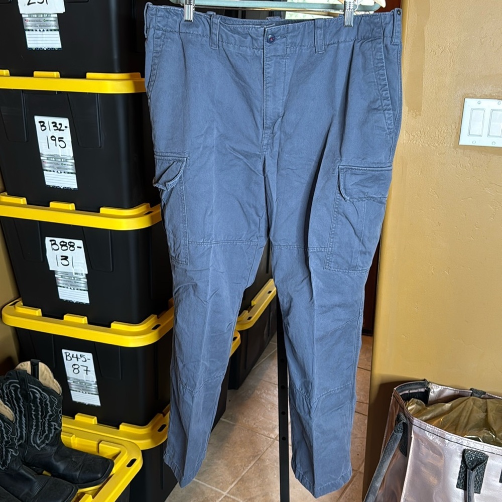 Nautica Navy Blue Classic Fit Cargo Pants Size 40 x 30